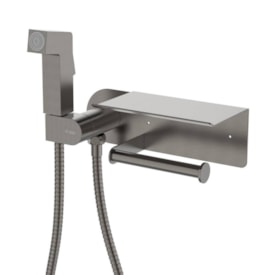 Ducha Higiênica Dax Tamisa com Papeleira Cinza - DAX-1985-TM-GR