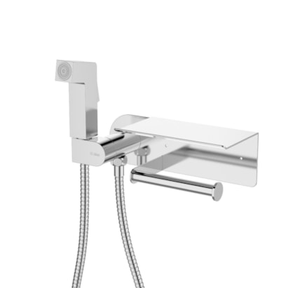 Ducha Higiênica Dax Tamisa com Papeleira Cromada - DAX-1985-TM-CR