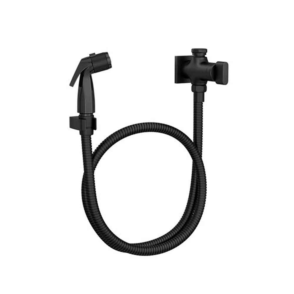 Ducha Higiênica Deca Polo com Registro e Derivação Black Matte - 1984.BL33.ACT.MT