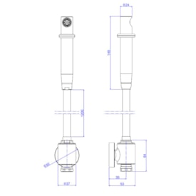 Ducha Higiênica Deca Universal com Derivação Despressurizada Cromado - 1948.C.ACT.CR
