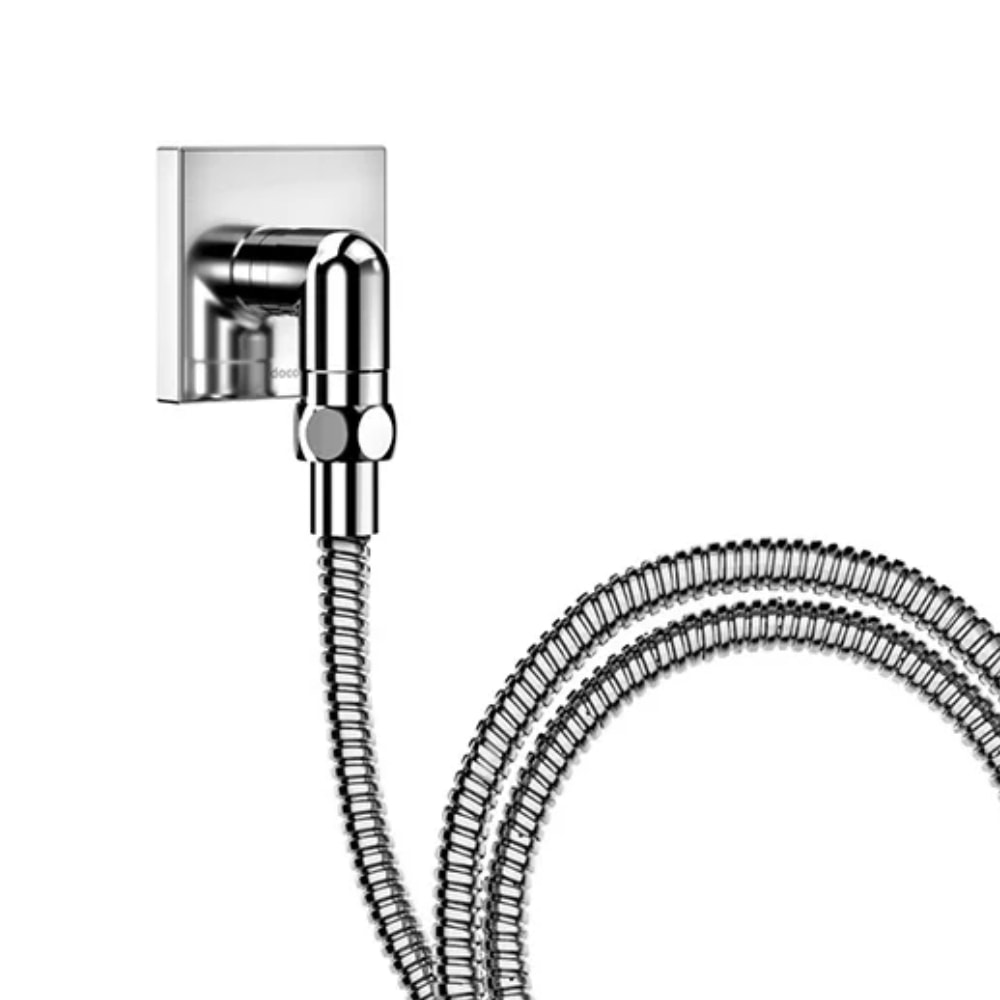 Ducha Higiênica Docol Manual Square 90° com Joelho Cromado - 1834706