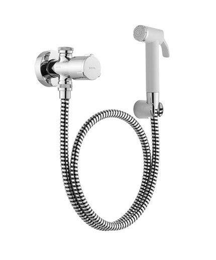 Ducha Higiênica Docol Riva Com Derivação e Registro Cromado - 00454606