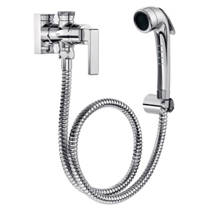 Ducha Higiênica Docol Stillo com Derivação e Registro Cromado - 00823706