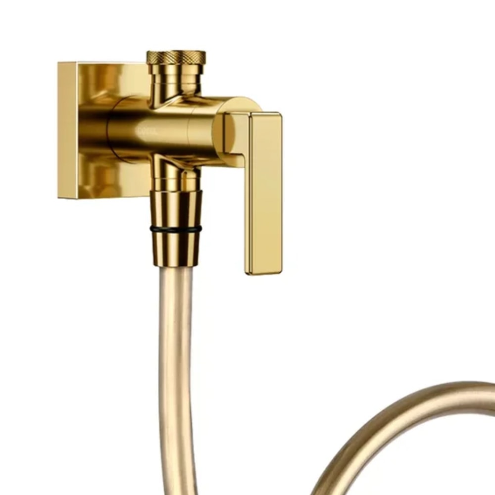 Ducha Higiênica Docol Stillo com Registro e Derivação Ouro Polido - 823743