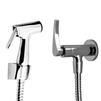 Ducha Higiênica Kimetais Lume sem Derivação e Registro Cromado - 1150 C56