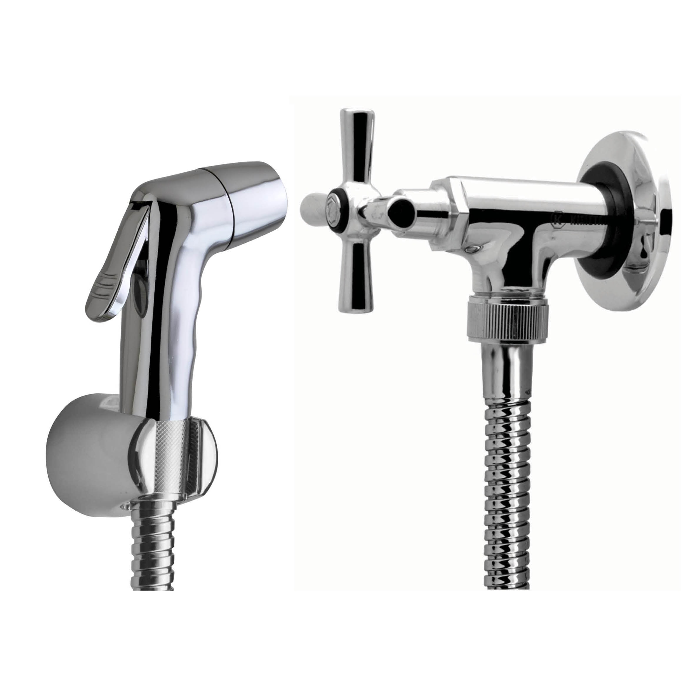 Ducha Higiênica Kimetais Soft Golmax Sem Derivação com Registro Cromado - 1050 C8