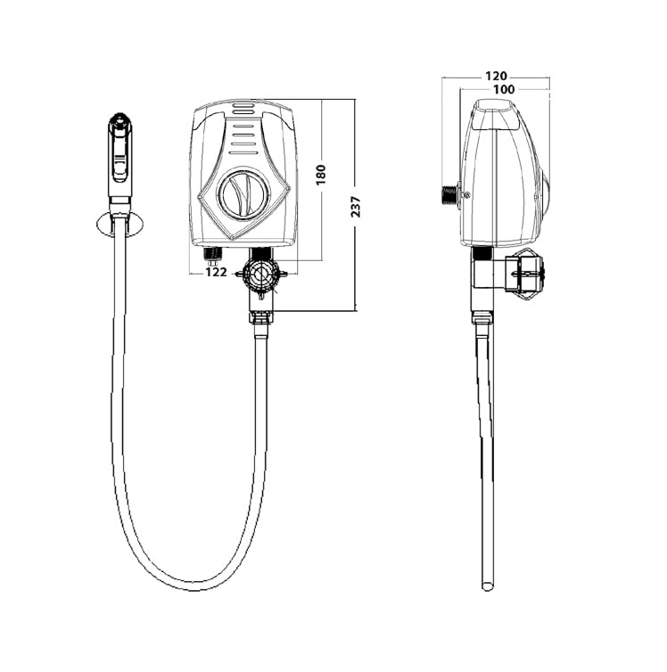 Ducha Higiênica Lorenzetti 3 Tempos Elétrica 127v 4000w - 7560030