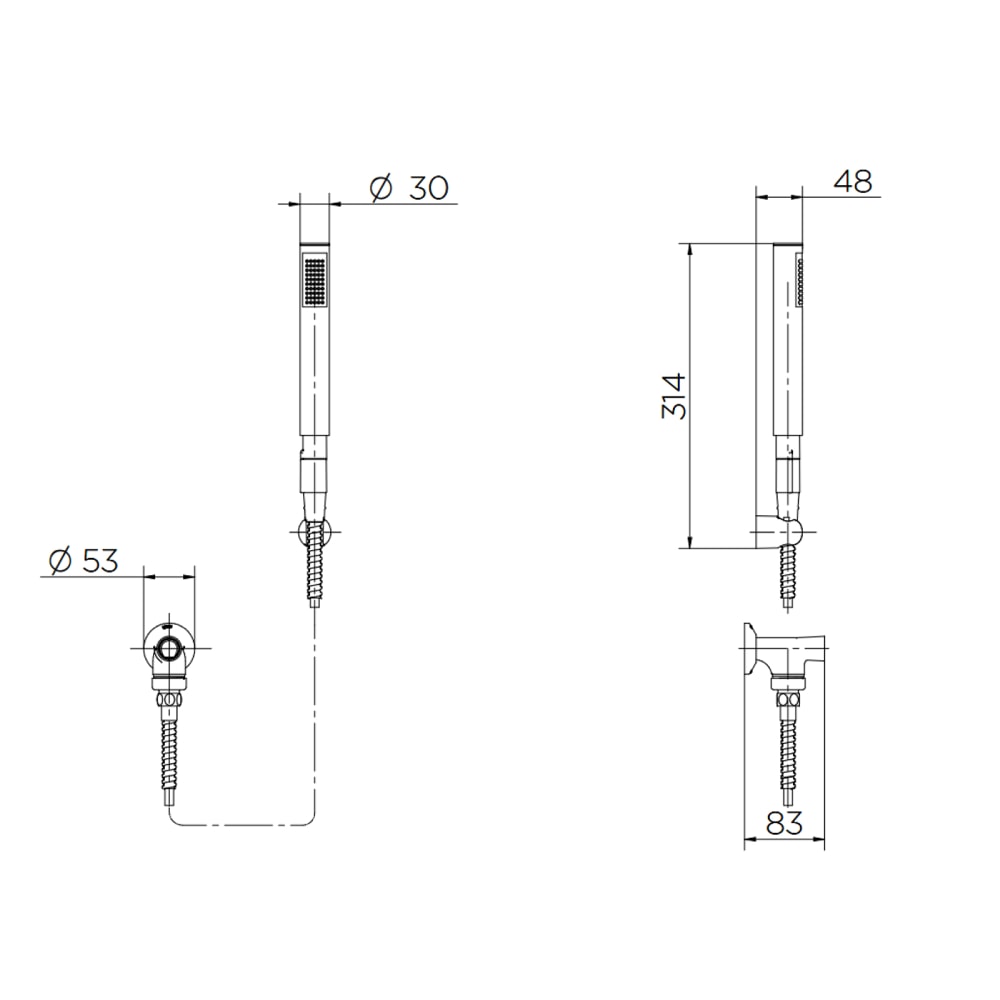 Ducha Manual com Desviador para Chuveiro de Parede Docol C30 Cromado - 90009342006