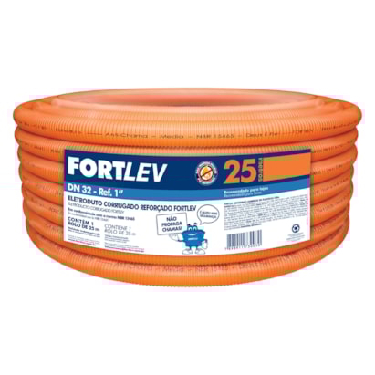 Eletroduto Corrugado Reforçado Fortlev 32mm Reforçado - 14000320