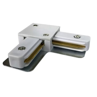 Emenda para Trilho Eletrificado 90 L Branco Delis - Ds2707-l
