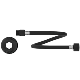 Engate Flexível de PVC Censi Black Fosco 40cm Ultraresistente - 7421