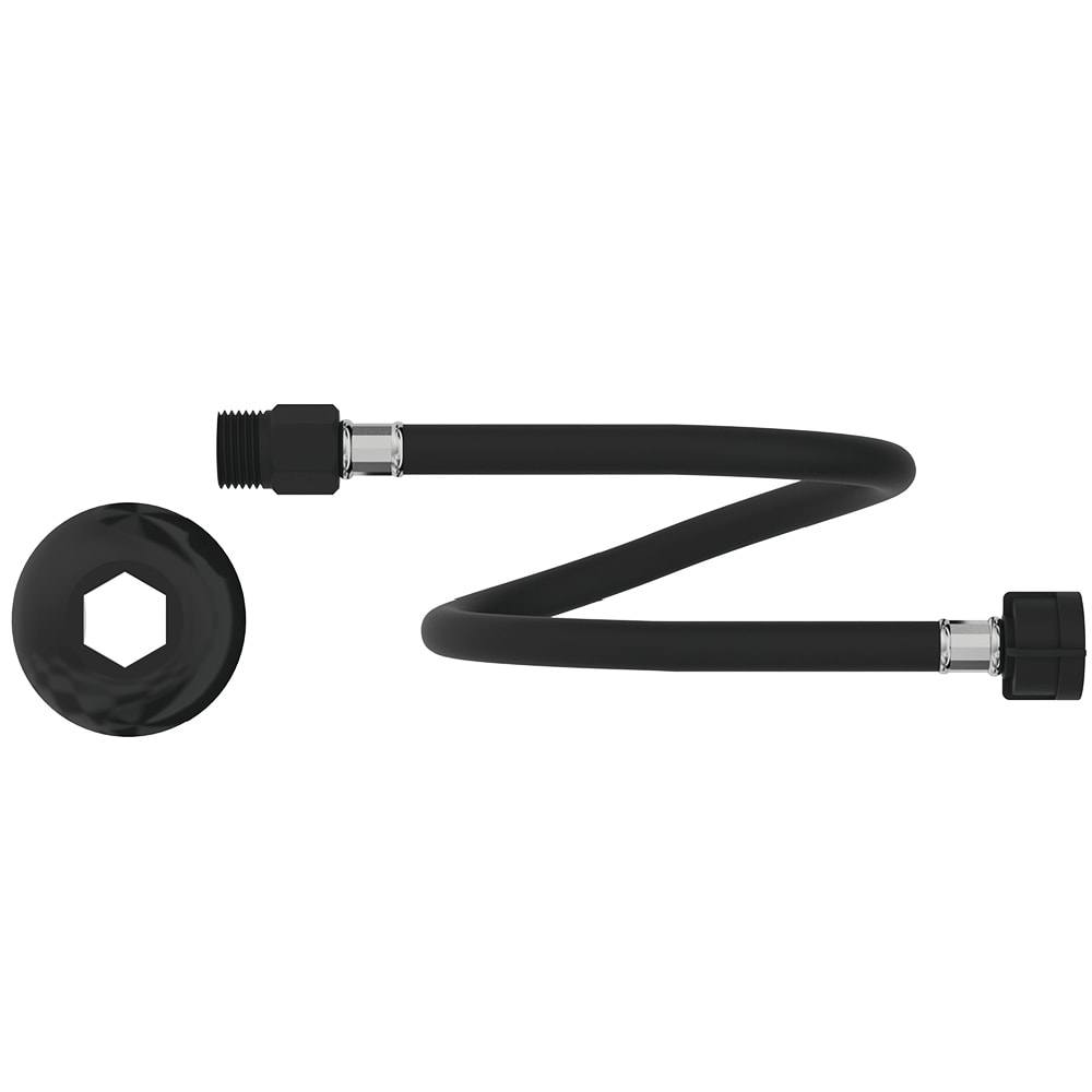 Engate Flexível de PVC Censi Black Fosco 60cm Ultraresistente - 7422