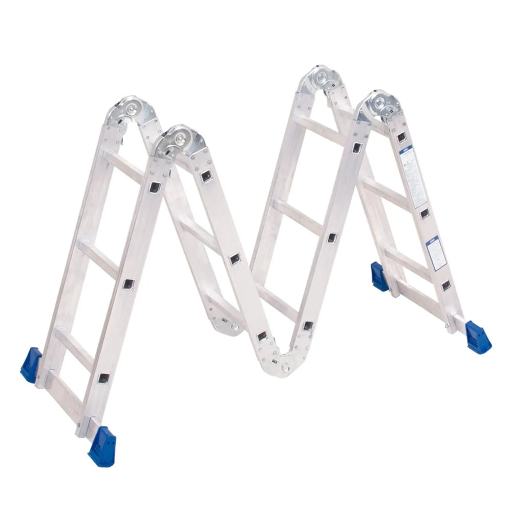 Escada de Alumínio Articulada Mor 4x3 Degraus 3,37M - 5221