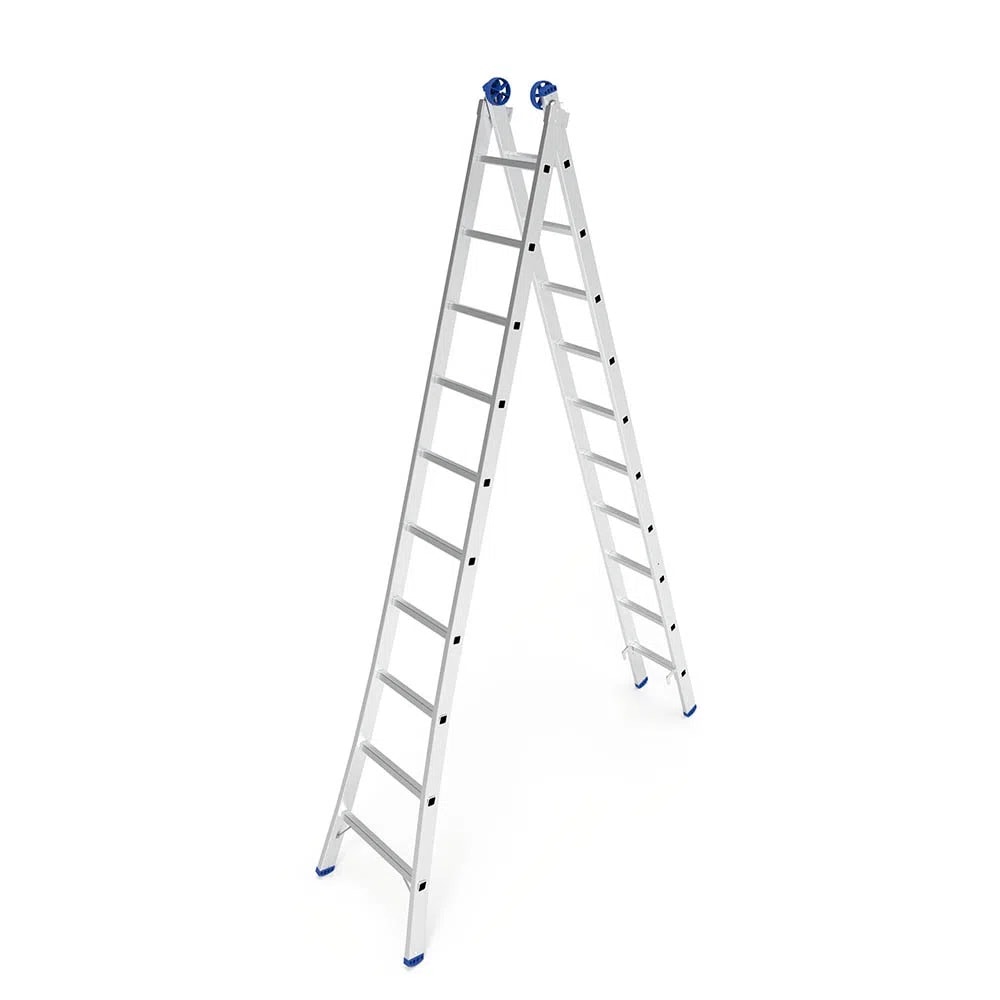 Escada de Alumínio Extensiva Mor 2x10 Degraus 5,05M - 005206