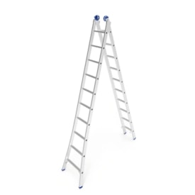 Escada de Alumínio Extensiva Mor 2x10 Degraus 5,05M - 005206