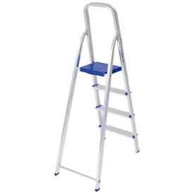 Escada de Alumínio Mor 4 Degraus 85cm - 005102