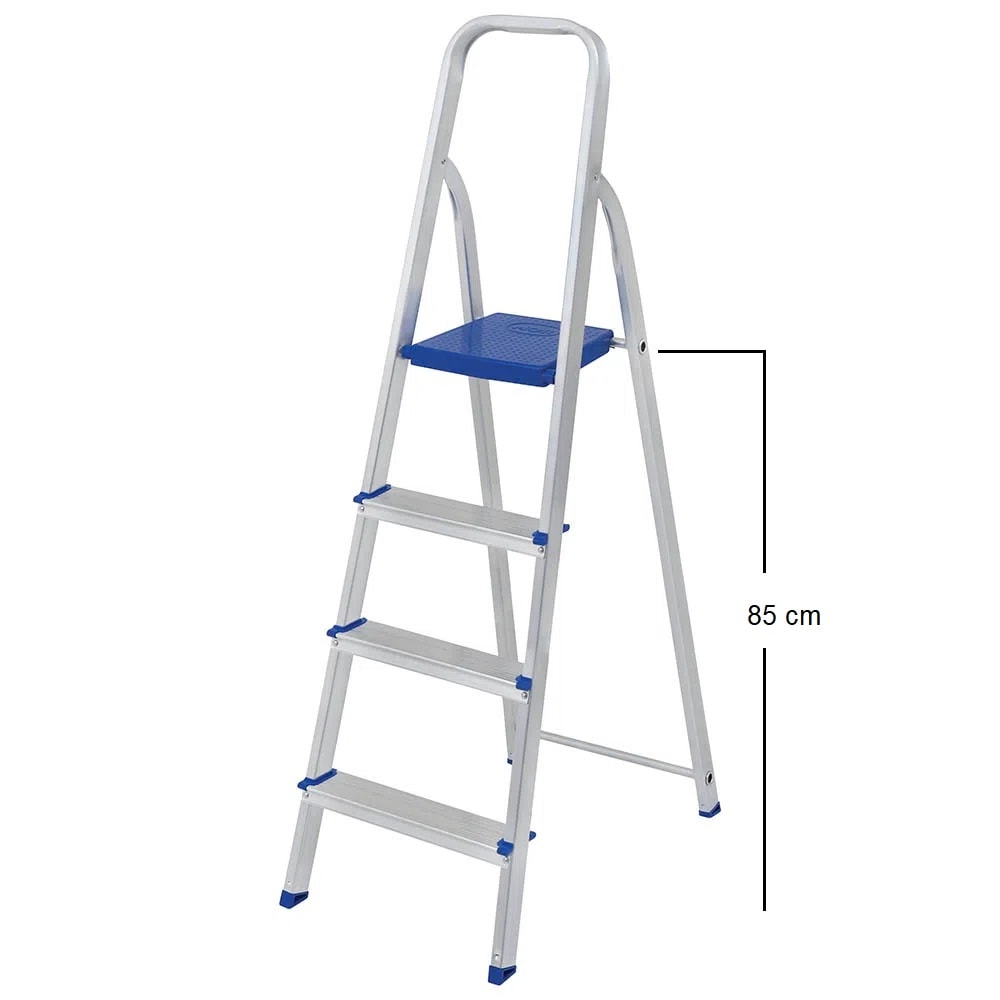 Escada de Alumínio Mor 4 Degraus 85cm - 005102