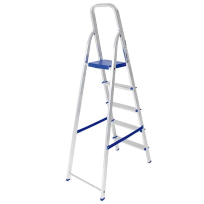Escada de Alumínio Mor 5 Degraus 1,08M - 005103