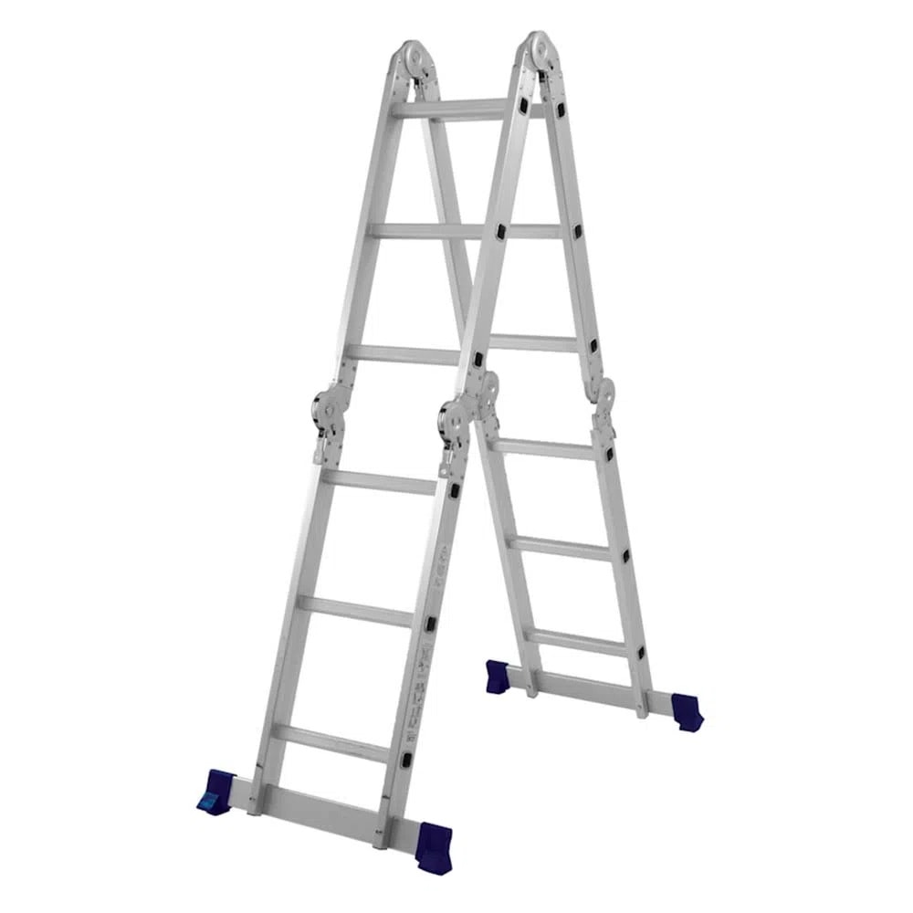 Escada de Alumínio Multifuncional Mor 12 Degraus 3,36M - 005131
