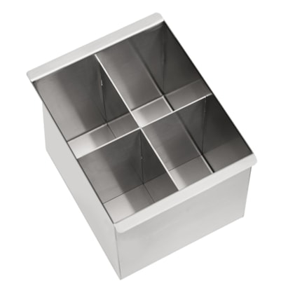 Escorredor Porta Talheres Aço Inox Tramontina Sobrepor 15x16cm - 94534014