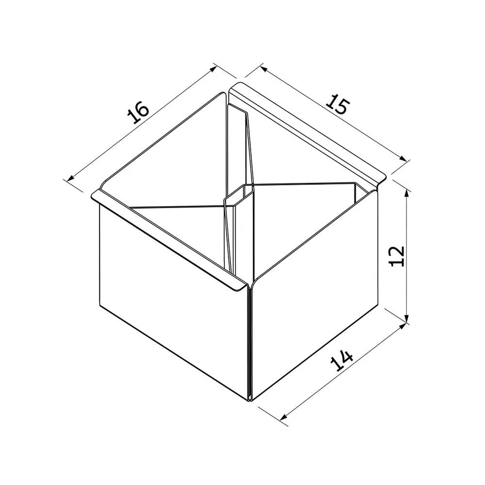 Escorredor Porta Talheres de Aço Inox Tramontina Flush 15cm - 94534124