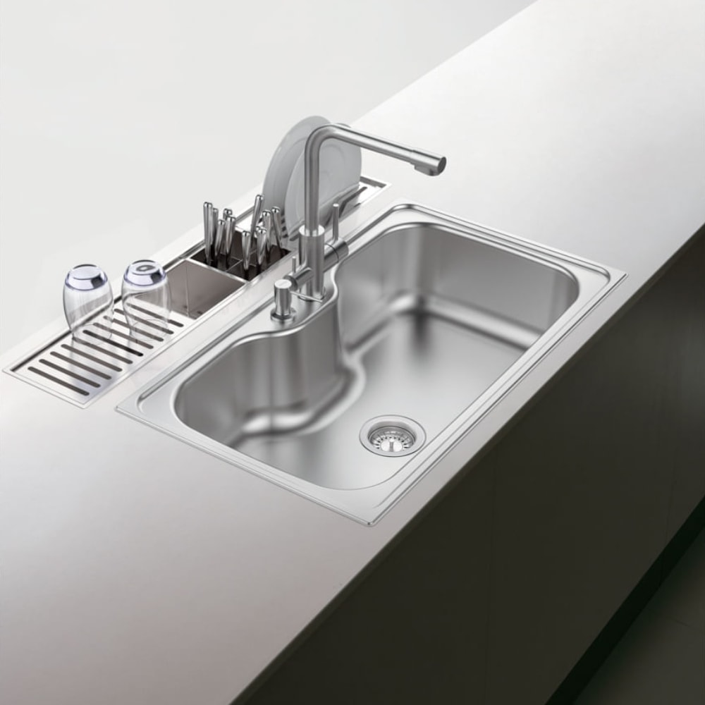 Escorredor Profundo Tramontina Aço Inox para Sobrepor 30x15cm - 94534011