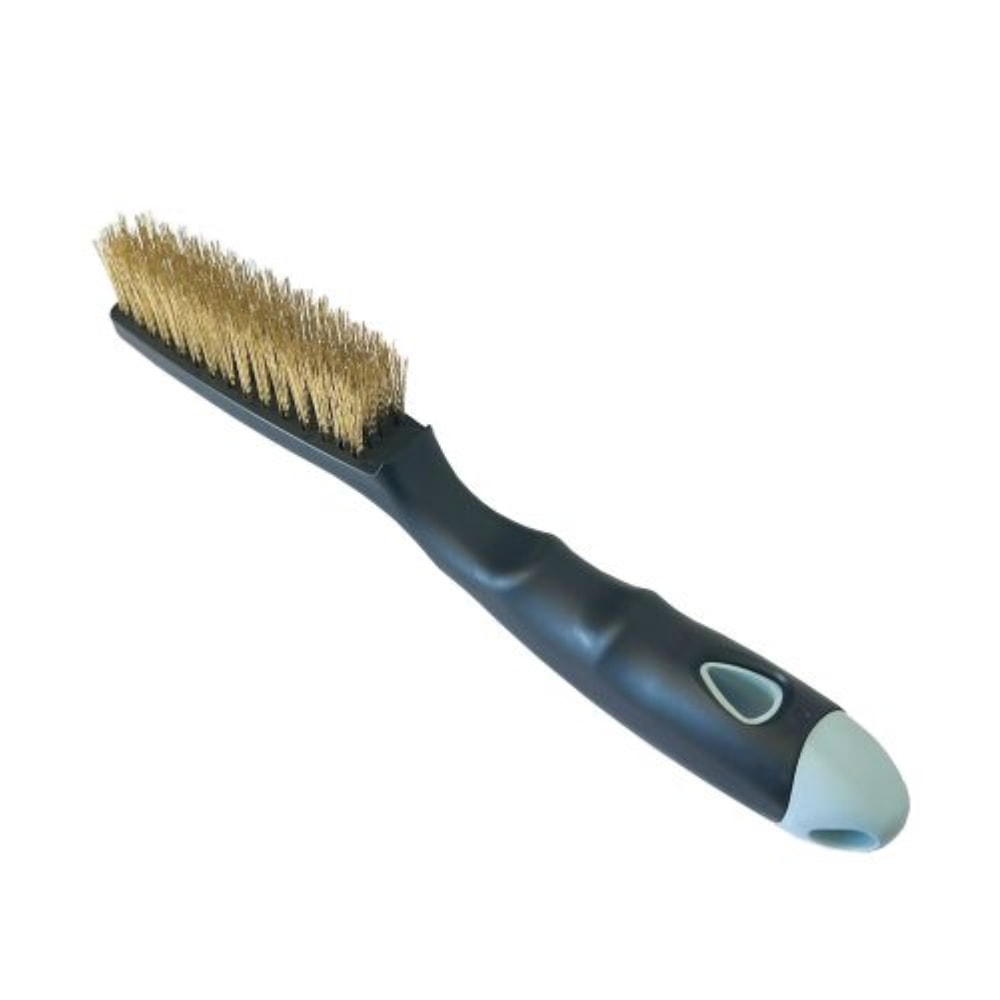 Escova de Aço 4 Fileiras com Cabo de Plástico Compel - 02024