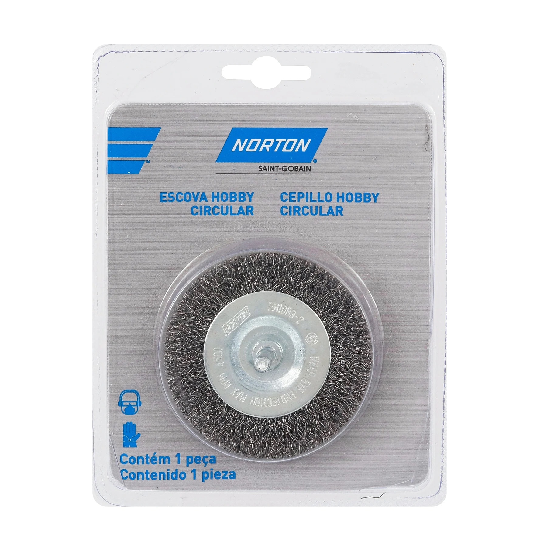 Escova Hobby Circular Ondulada Norotn Aço Carbono - 69957307732