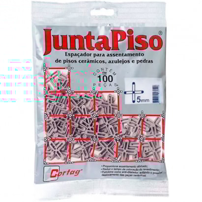 Espaçador Junta para Piso Cortag 5mm 100 peças - 60520