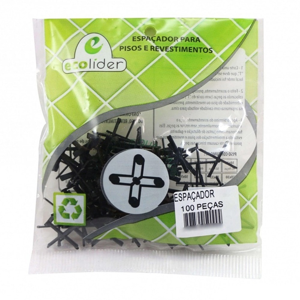 Espaçador Piso e Azulejo 2mm com 100pçs