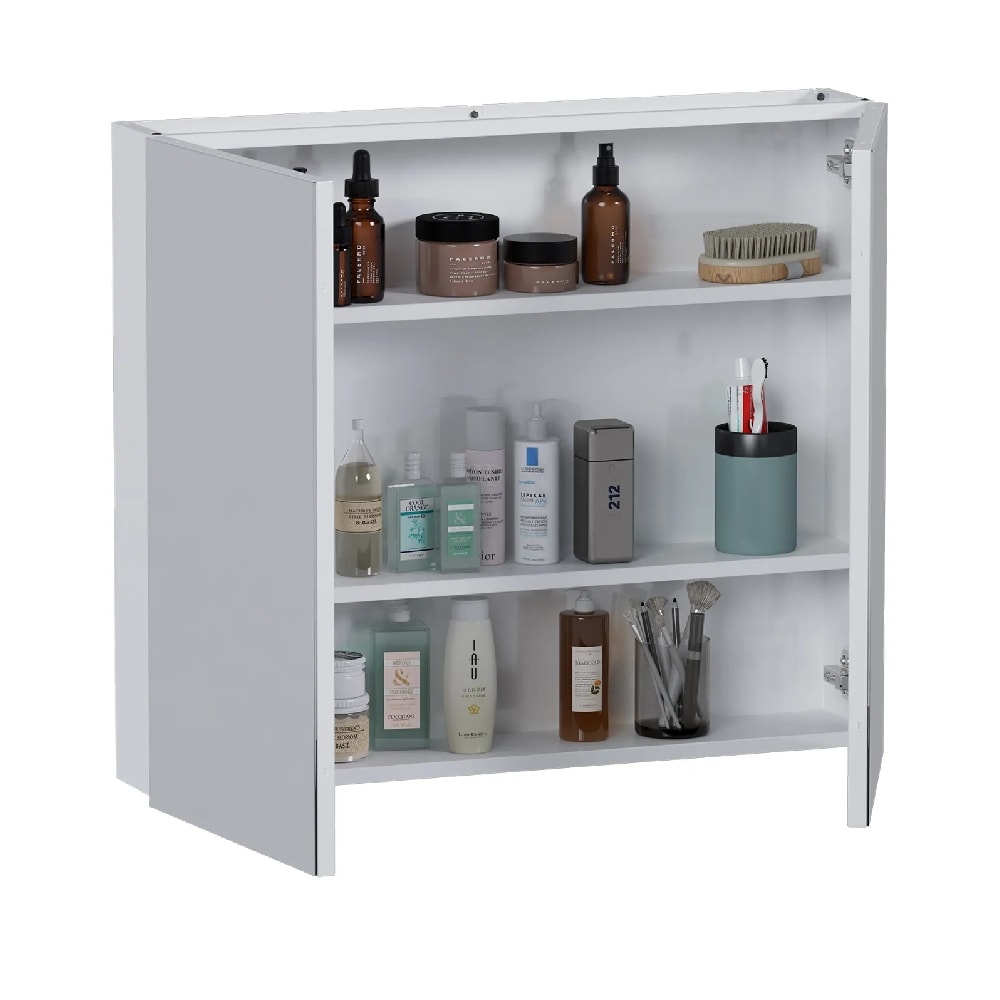 Espelheira para Banheiro 2 Portas em Aço 800 Cozimax Branco - 103852