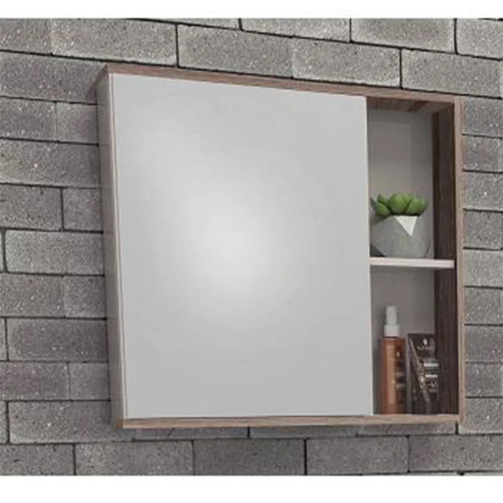 Espelheira para Banheiro Cozimax Caete Nude e Tamarindo - 88557