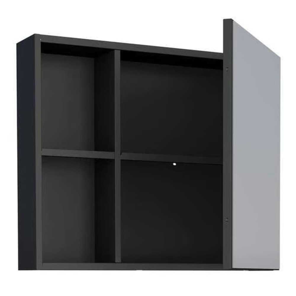 Espelheira para Banheiro em Aço Cozimax Ameixa 60 Preta - 101219