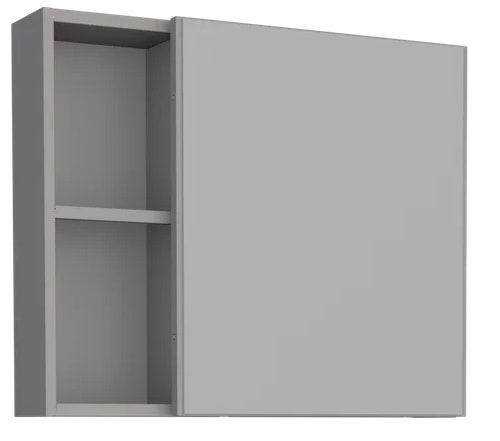 Espelheira para Banheiro em Aço Cozimax Ameixa Cinza - 101220