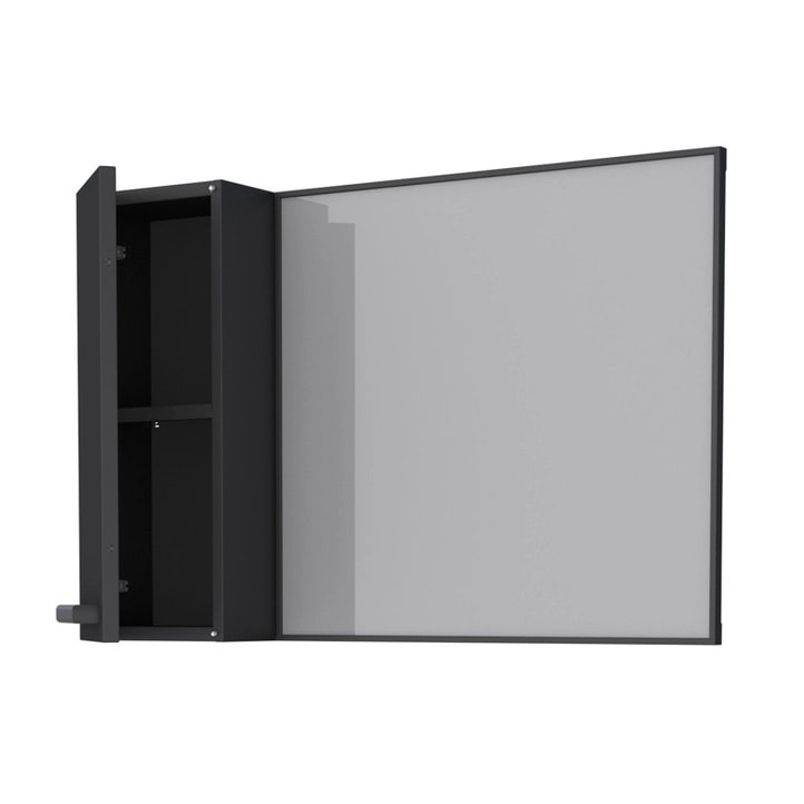 Espelheira para Banheiro em Aço Cozimax Damasco Preto - 101298