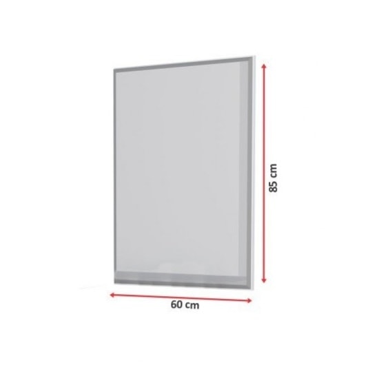 Espelheira para Banheiro em Aço Cozimax Gaia 60 x 85cm Branca - 89719