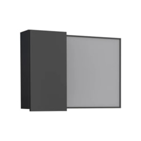 Espelheira para Banheiro em Aço Cozimax Preto - P102891