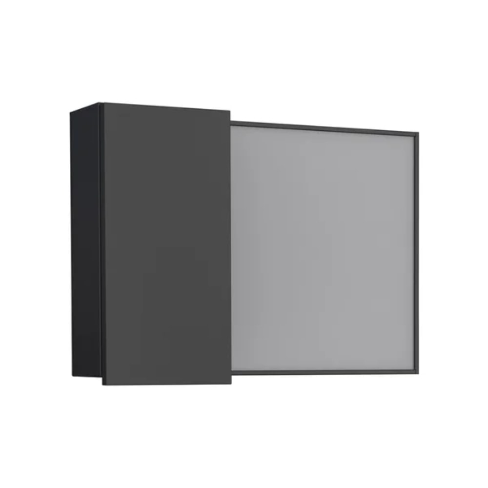 Espelheira para Banheiro em Aço Cozimax Preto - P102891