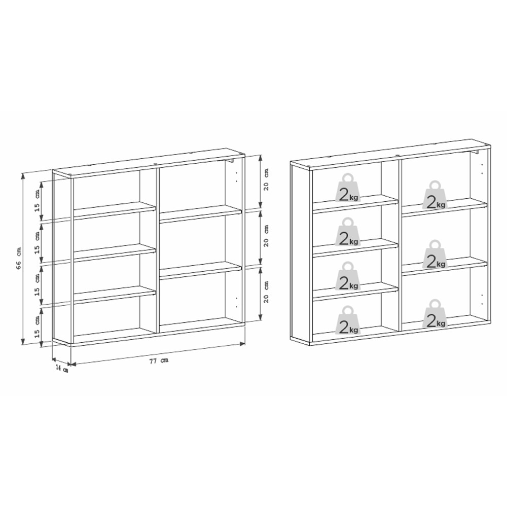 Espelheira Para Banheiro em Madeira Cozimax 800 Jequitiba e Nude - 103214