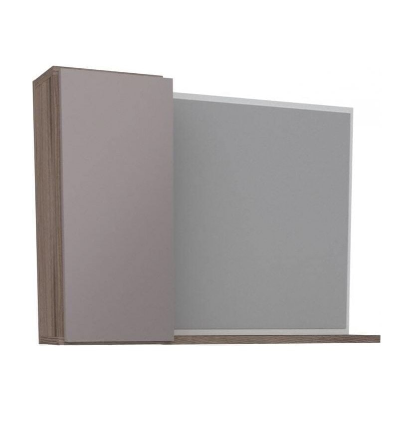 Espelheira para Banheiro em MDF Cozimax 52 x 38cm Nude e Tamarindo - 100103