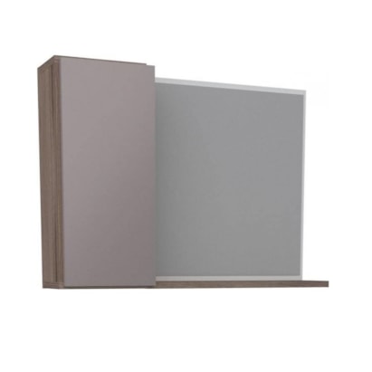Espelheira para Banheiro em MDF Cozimax 52 x 38cm Nude e Tamarindo - 100103