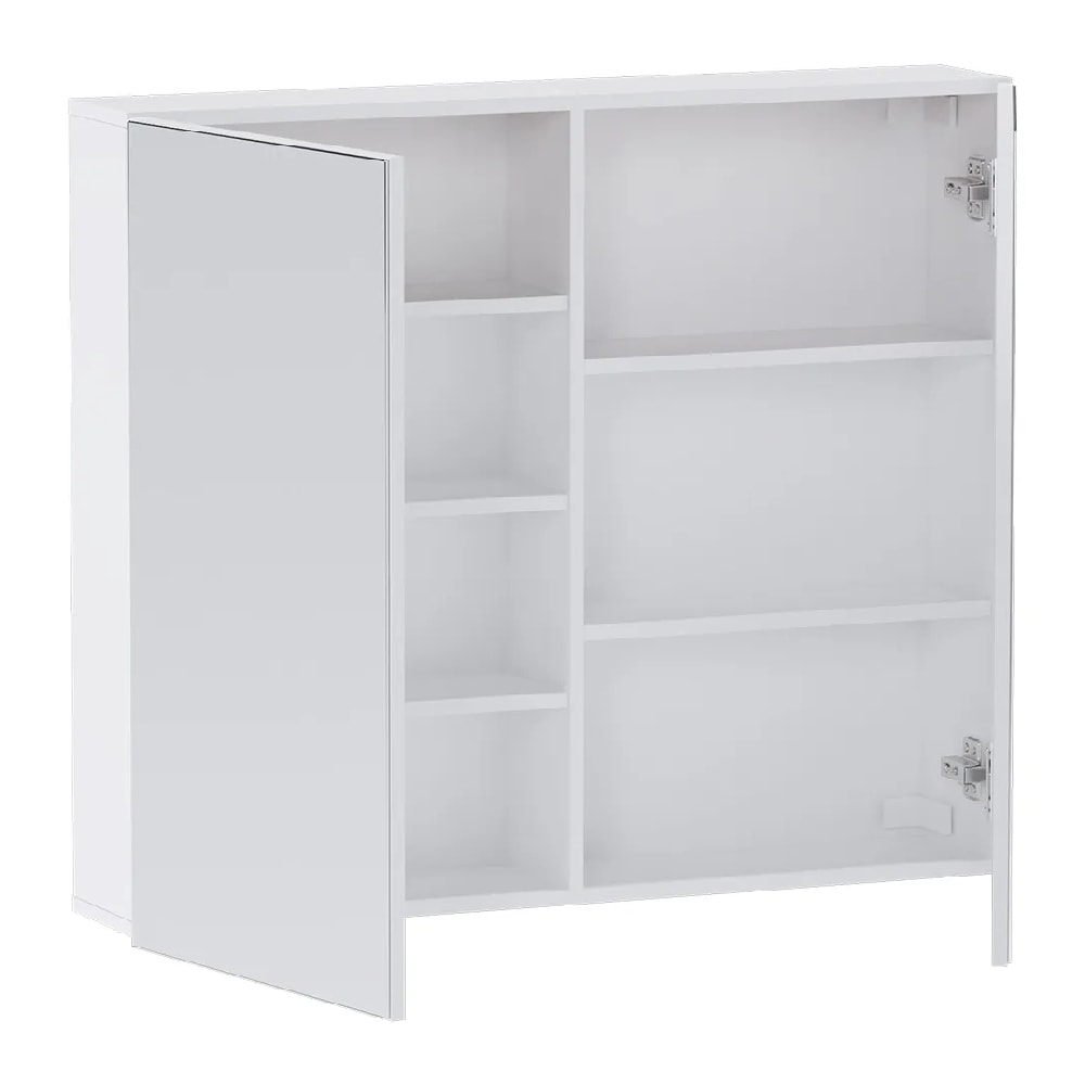 Espelheira para Banheiro em MDF Cozimax 800 2 Portas Branco - 103856
