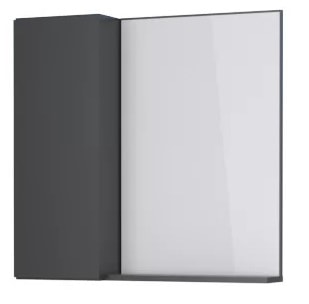 Espelheira para Banheiro em MDF Cozimax Armarinho Preto - 101204