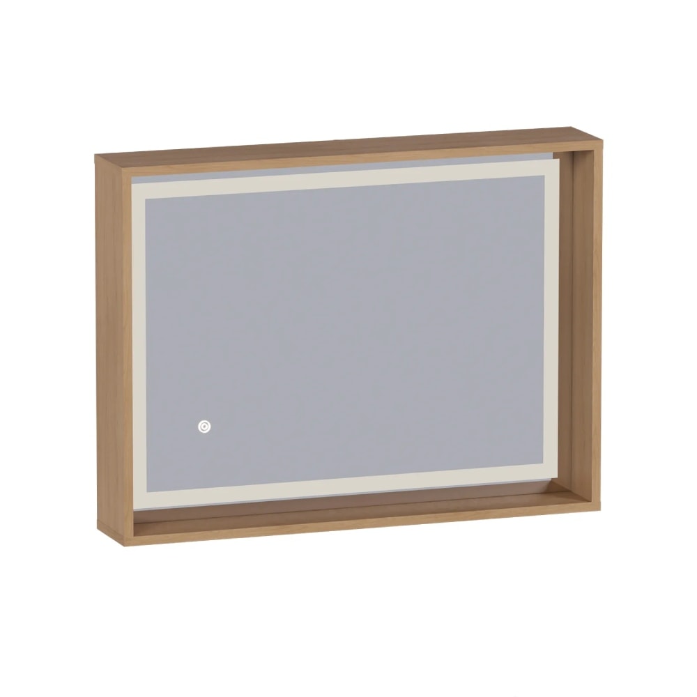 Espelheira para Banheiro em MDF LED Cozimax Bruma Jequitibá - 103867