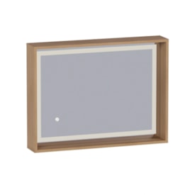Espelheira para Banheiro em MDF LED Cozimax Bruma Jequitibá - 103867