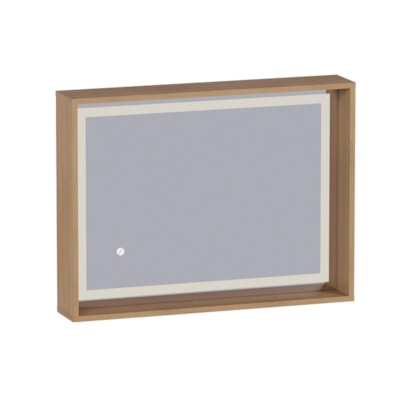 Espelheira para Banheiro em MDF LED Cozimax Bruma Jequitibá - 103867