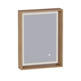 Espelheira para Banheiro em MDF LED Cozimax Bruma Jequitibá - 103867
