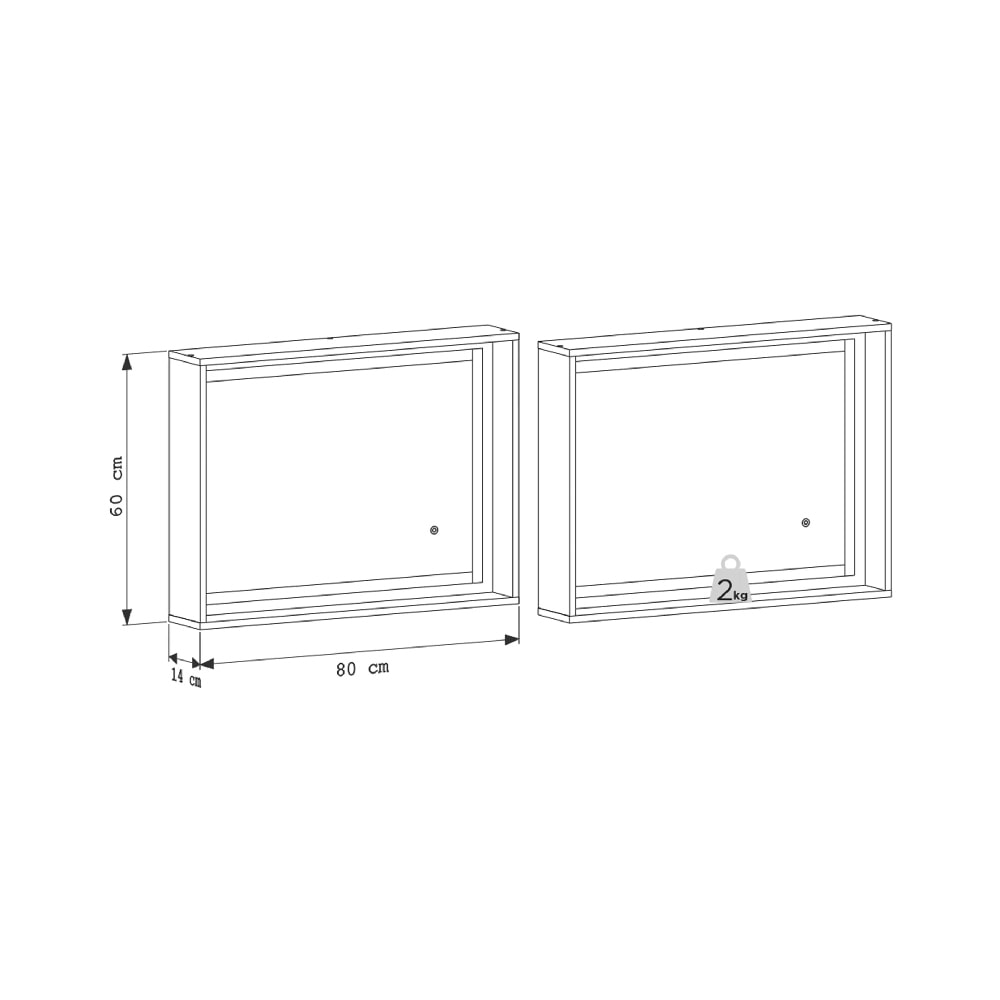 Espelheira para Banheiro em MDF LED Cozimax Bruma Jequitibá - 103867