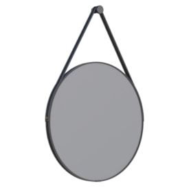 Espelho Com Alça de Couro Orion Cozimax 60x90cm Preto - 103108