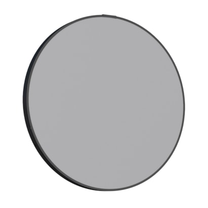 Espelho para Banheiro Cozimax Luna Redondo 50cm Preto - 101460